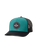 The Rip Curl Mens Routine Curve Trucker Cap in Black & Blue