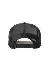 The Rip Curl Mens Routine Curve Trucker Cap in Black & Blue