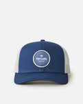 The Rip Curl Mens Routine Curve Trucker Cap in Navy