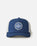 The Rip Curl Mens Routine Curve Trucker Cap in Navy