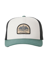Custom Curve Trucker Cap in Bone & Aloe