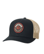 Custom Curve Trucker Cap in Black & Khaki