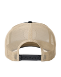 Custom Curve Trucker Cap in Black & Khaki