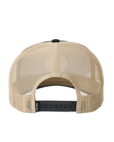 Custom Curve Trucker Cap in Black & Khaki