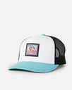 Custom Curve Trucker Cap in Blue Lagoon