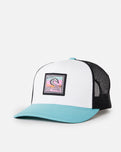 Custom Curve Trucker Cap in Blue Lagoon