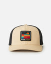 The Rip Curl Mens Custom Curve Trucker Cap in Khaki