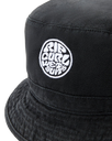 The Rip Curl Mens Wetty Icon Bucket Hat in Black