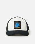 The Rip Curl Mens Bells 25 Trucker Cap in Black & White