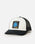 The Rip Curl Mens Bells 25 Trucker Cap in Black & White