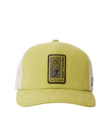 The Rip Curl Mens Search Dawn Trucker Cap in Kiwi