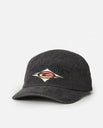 The Rip Curl Mens Vintage ADJ Cap in Washed Black