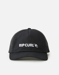 The Rip Curl Mens Brand Icon Trucker Cap in Black