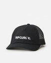 The Rip Curl Mens Brand Icon Trucker Cap in Black