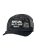 Pacific Rinse Trucker Cap in Black