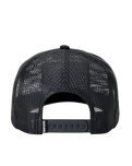 Pacific Rinse Trucker Cap in Black