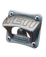 The Yeti Wall Mounted Bottle Opener in Stainless Steel