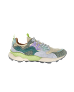 Yamano 3 Shoes in Taupe & Green Bottle