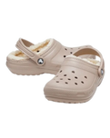Classic Fuzz-Lined Clogs in Mushroom & Bone