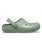 The Crocs Womens Classic Fuzz-Lined Clogs in Moss & Multi