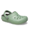 The Crocs Womens Classic Fuzz-Lined Clogs in Moss & Multi
