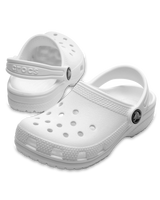 The Crocs Girls Girls Classic Clogs in White