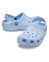 The Crocs Girls Girls Classic Clogs in Blue Calcite