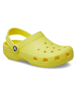 The Crocs Girls Girls Classic Clogs in Cyber Yellow