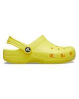 The Crocs Girls Girls Classic Clogs in Cyber Yellow