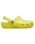 The Crocs Girls Girls Classic Clogs in Cyber Yellow