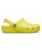 The Crocs Girls Girls Classic Clogs in Cyber Yellow
