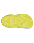 The Crocs Girls Girls Classic Clogs in Cyber Yellow