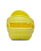 The Crocs Girls Girls Classic Clogs in Cyber Yellow