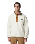 The Columbia Mens Helvetia II Half Snap Fleece Jacket in Chalk
