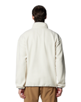The Columbia Mens Helvetia II Half Snap Fleece Jacket in Chalk