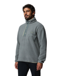 The Columbia Mens Helvetia™ II Half Snap Fleece Jacket in Sedona Sage