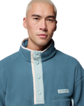 The Columbia Mens Helvetia™ II Half Snap Fleece Jacket in Everblue
