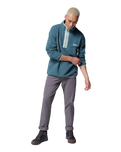 The Columbia Mens Helvetia™ II Half Snap Fleece Jacket in Everblue