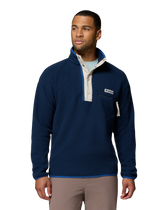 The Columbia Mens Helvetia™ II Half Snap Fleece Jacket in Collegiate Navy