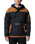 The Columbia Mens Challenger II Insulated Jacket in Black & Camel Brown