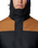 The Columbia Mens Challenger II Insulated Jacket in Black & Camel Brown