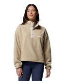 Helvetia™ II Cropped Half Snap Fleece Jacket in Ancient Fossil, Dark Stone & Chalk