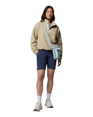 Helvetia™ II Cropped Half Snap Fleece Jacket in Ancient Fossil, Dark Stone & Chalk