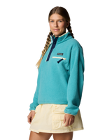 Helvetia™ II Cropped Half Snap Fleece Jacket in Teal