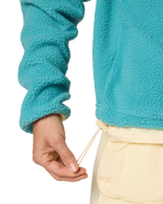 Helvetia™ II Cropped Half Snap Fleece Jacket in Teal