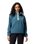 The Columbia Womens Helvetia II Cropped Half Snap Fleece Jacket in Everblue, Crushed Blue & Citron Haze