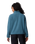 The Columbia Womens Helvetia II Cropped Half Snap Fleece Jacket in Everblue, Crushed Blue & Citron Haze