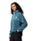 The Columbia Womens Helvetia II Cropped Half Snap Fleece Jacket in Everblue, Crushed Blue & Citron Haze