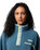 The Columbia Womens Helvetia II Cropped Half Snap Fleece Jacket in Everblue, Crushed Blue & Citron Haze