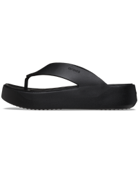 The Crocs Womens Getaway Platform Flip Flops in Black